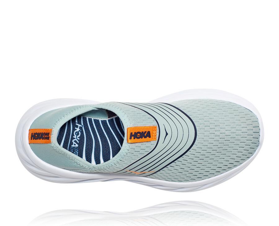 Hoka One One Ora Recovery Sandaler Dam - Blå/Vita - DHKCJ-1503